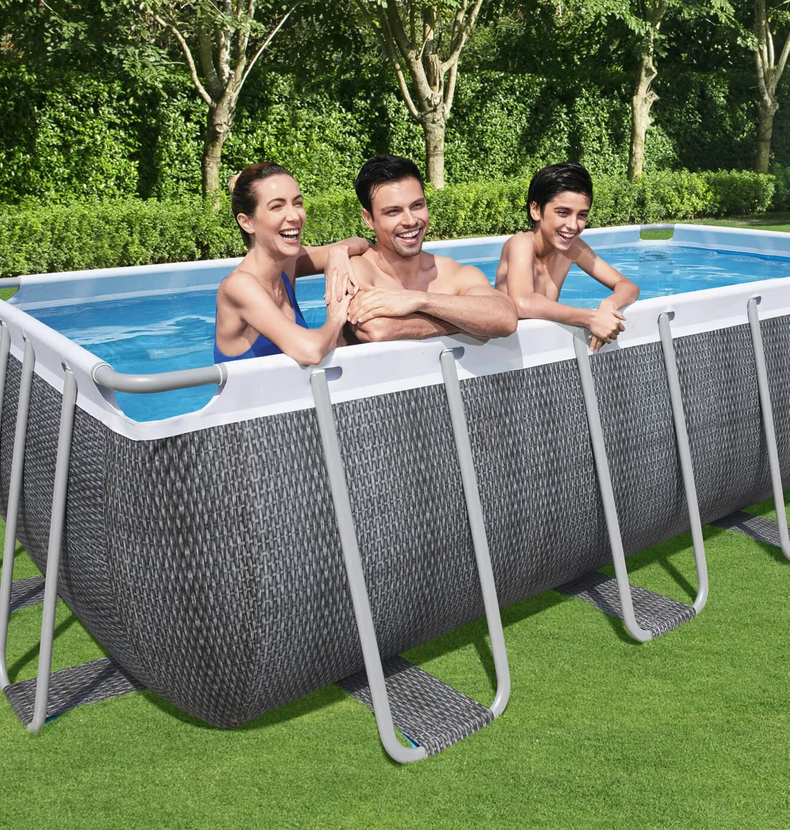 PISCINE BESTWAY POWER STEEL RECTANGULAIRE 5,49x2,74 H 1,22