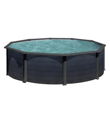 PISCINE ACIER 5,50 H 1,32 GRAPHITE