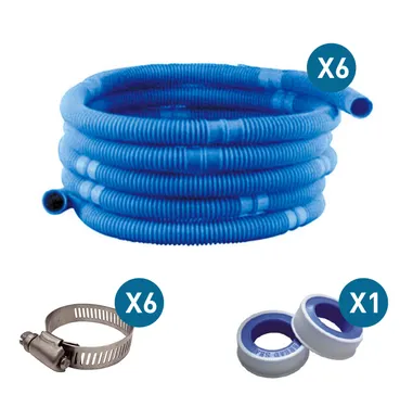 PISCINE ACIER 6,10x3,75 H 1,32 GRAPHITE XTRA