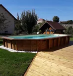 PISCINE BOIS NEBRASKA 7.11x4.00 H 1.38 LUXE