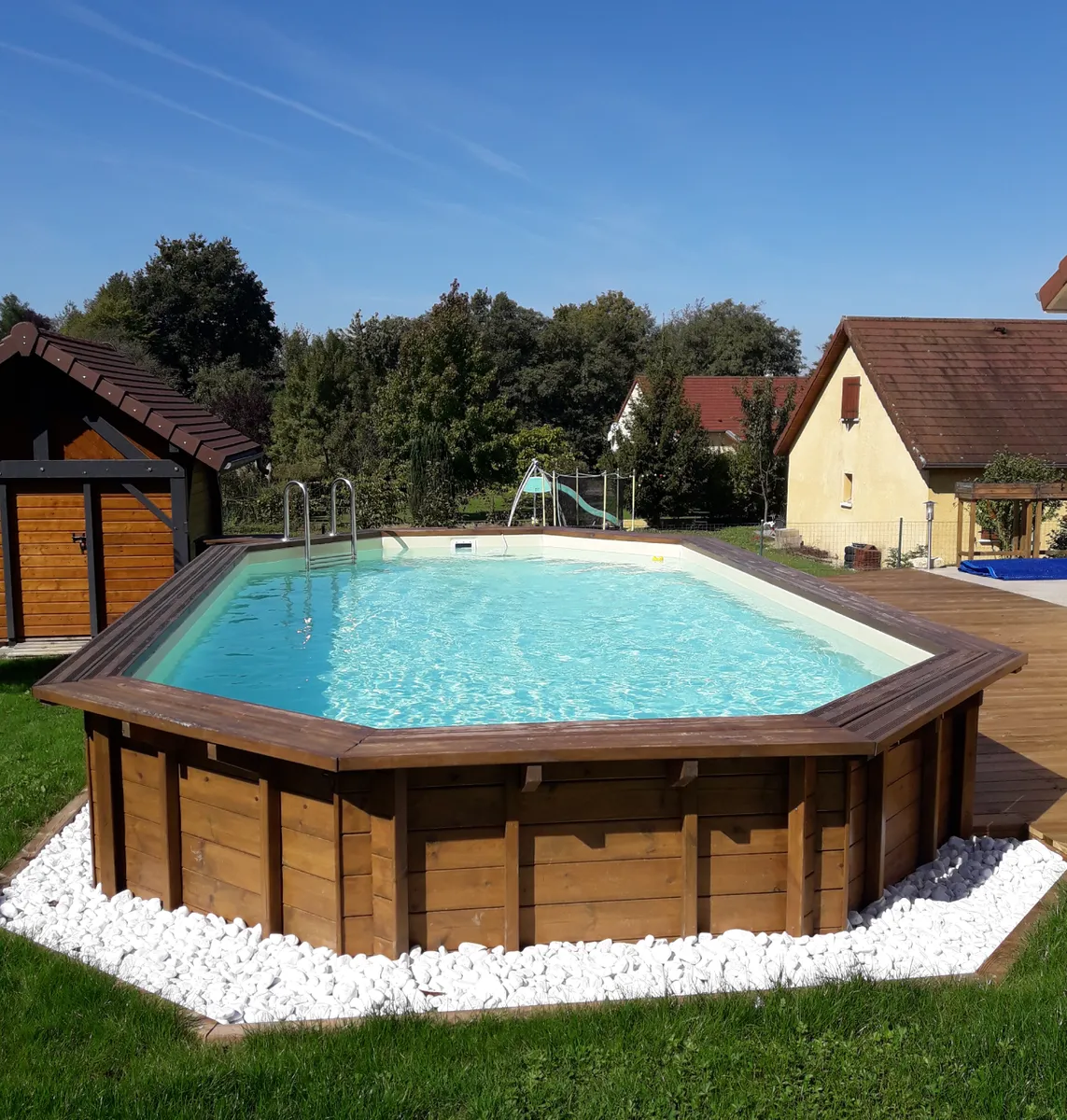 PISCINE BOIS NEBRASKA 7.11x4.00 H 1.38 LUXE