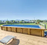 PISCINE BOIS INDIANA 6.70x4.00 H 1.38 LUXE