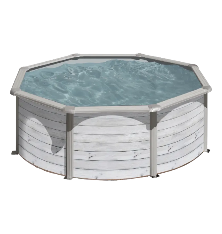 PISCINE ACIER 5,50 H 1,20 CERUSE