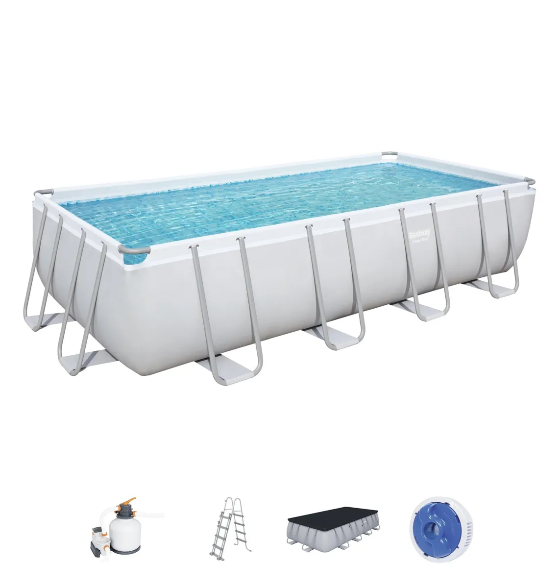 PISCINE BESTWAY POWER STEEL RECTANGULAIRE 5,49x2,74x1,22m