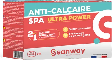 ANTI CALCAIRE SPA PASTILLES SANWAY (6X40GR)