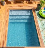 KIT PISCINE ENTERREE CASH BLOC URBAN 6x3 M + ESCALIER