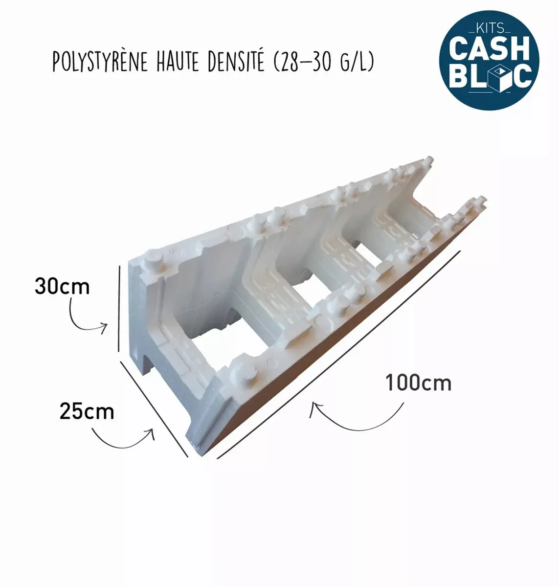 KIT PISCINE ENTERREE CASH BLOC DESIGN 4x12 M + ESCALIER