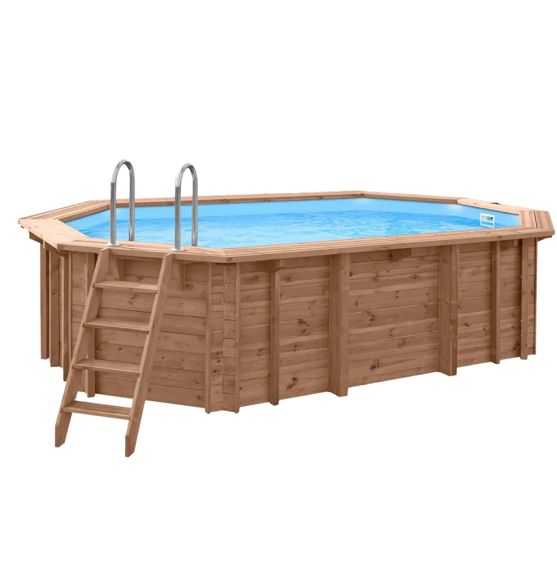 PISCINE BOIS MICHIGAN SPR 4.98x2.98 H 1.17 LUXE