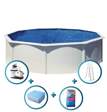 PISCINE ACIER 4,60 H 1,20 SILVER