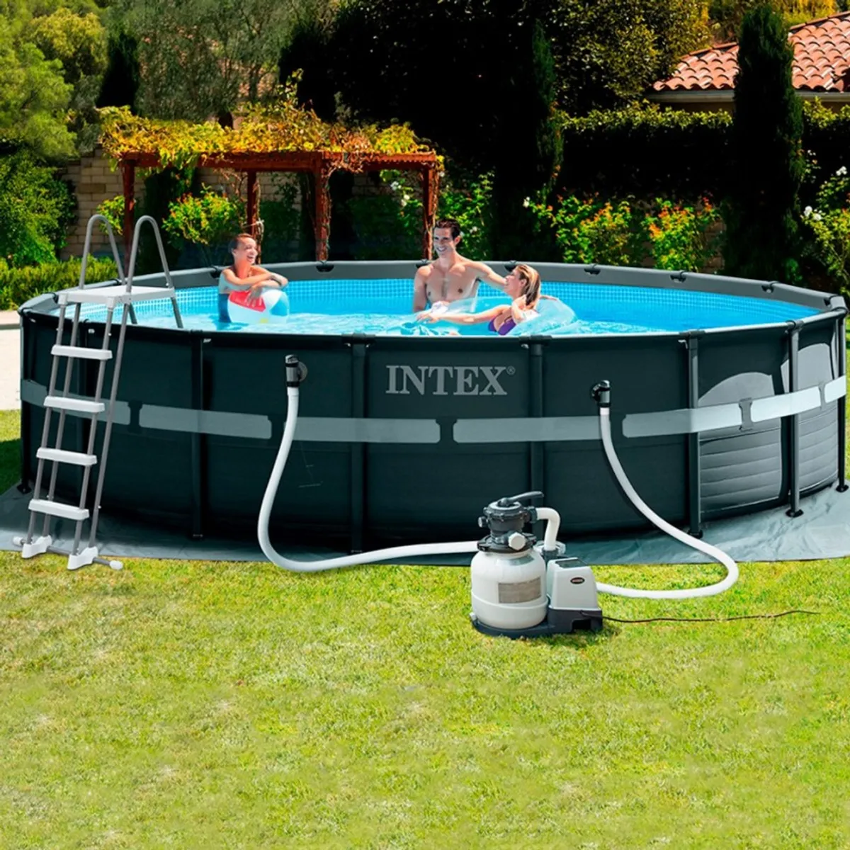 PISCINE INTEX ULTRA XTR RONDE 5,49x1,32 + FILTRE A SABLE 6M3/H