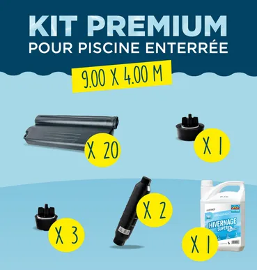 KIT HIVERNAGE PISCINE ENTERREE 9,00x4,00