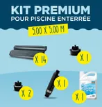 KIT HIVERNAGE PISCINE ENTERRE 5,00x5,00