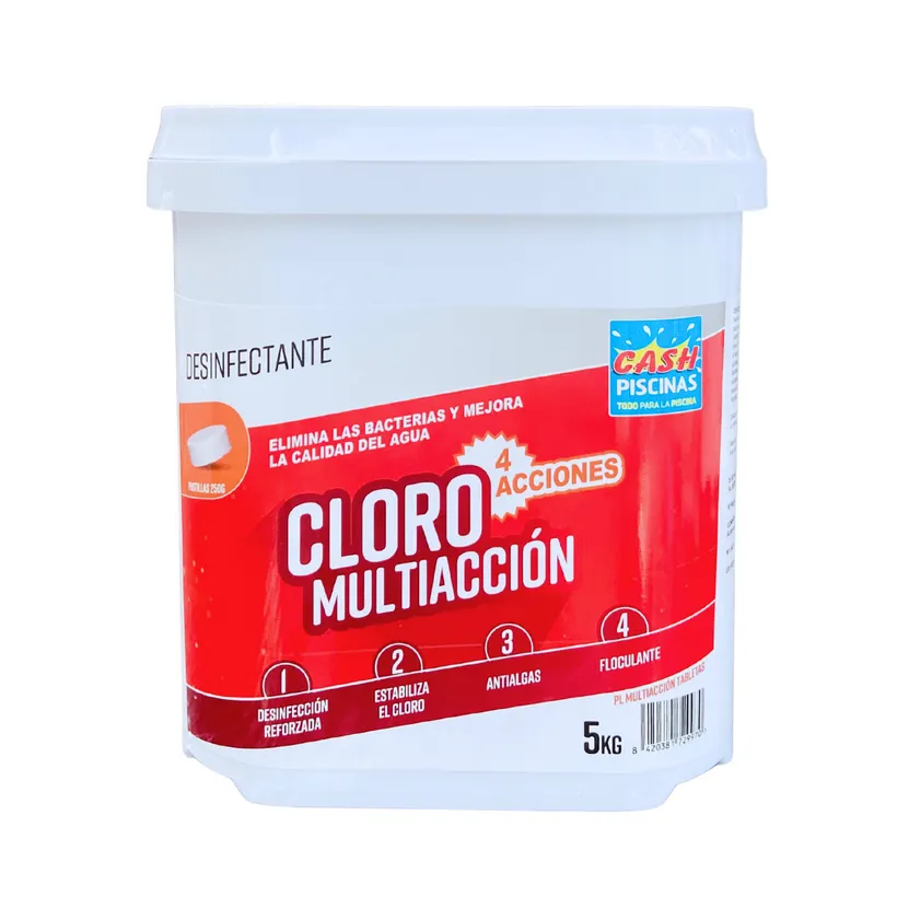 CHLORE MULTIACTIONS 5KG - 4 ACTIONS -