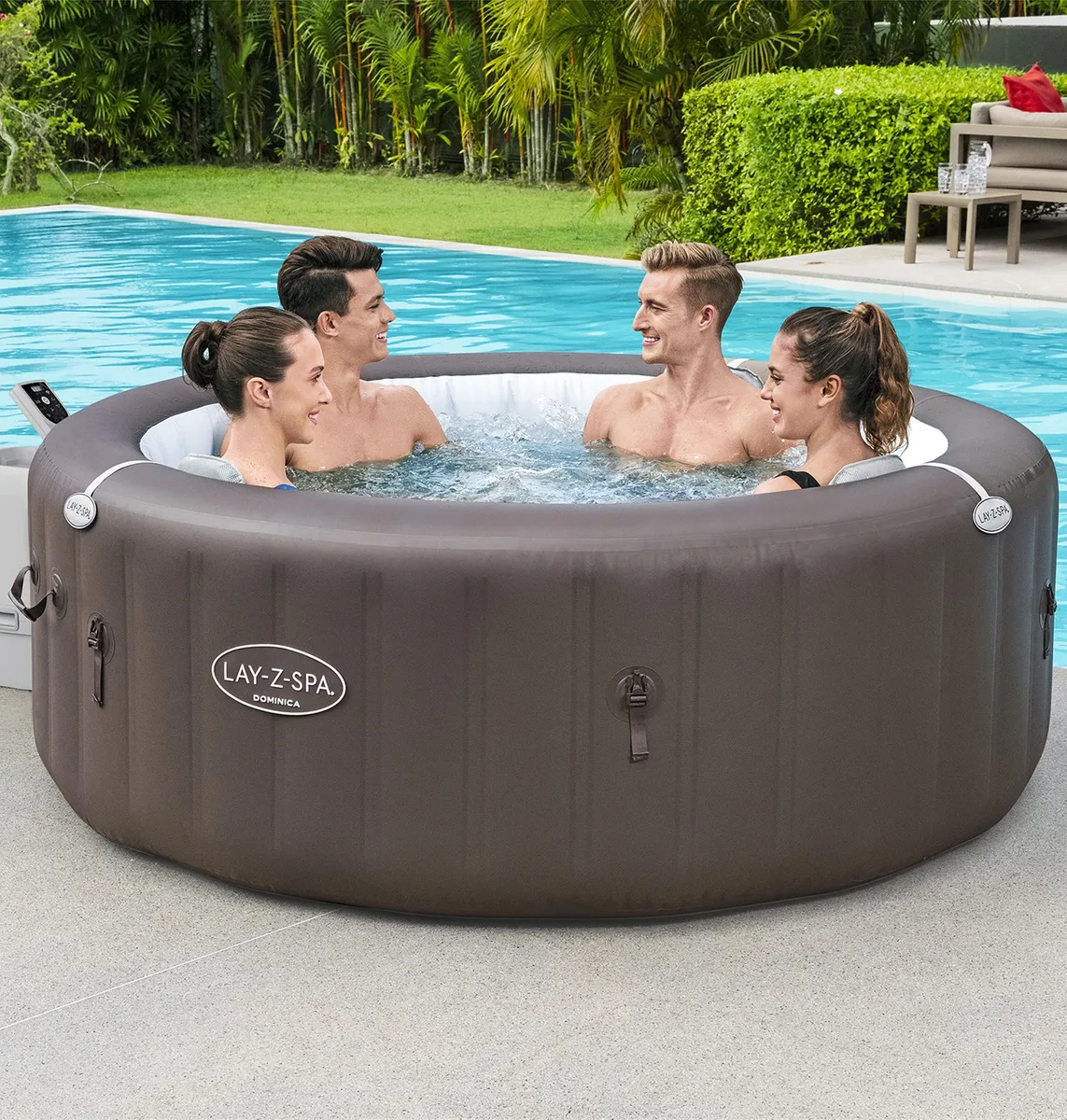 SPA GONFLABLE BESTWAY LAY-Z-SPA DOMINICA HYDROJET 4-6 pers