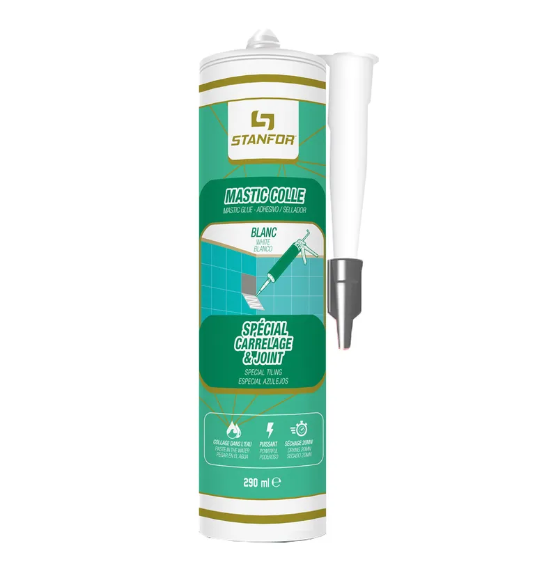 MASTIC COLLE MS BLANC Spécial Carrelage 290ml