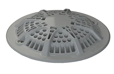 GRILLE BONDE DE FOND ANTI VORTEX GRIS